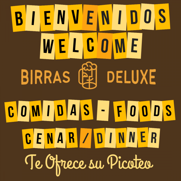 bienvenidos a birras deluxe